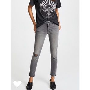 Mother’s looker ankle fray jeans